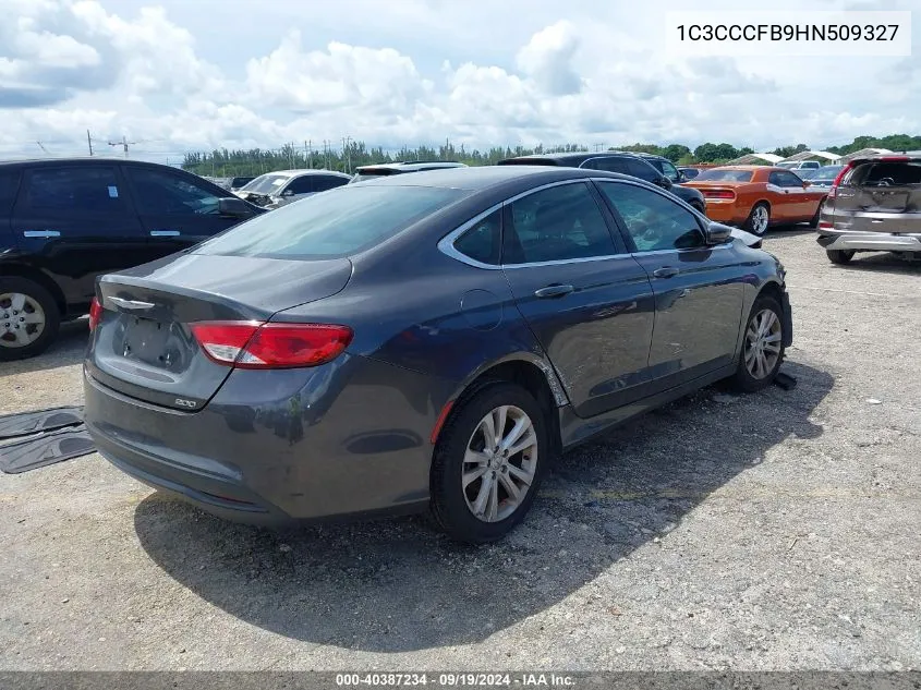 1C3CCCFB9HN509327 2017 Chrysler 200 Touring