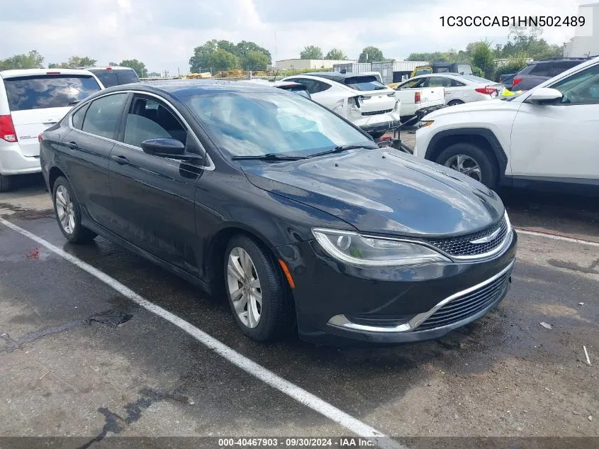 2017 Chrysler 200 Limited Platinum VIN: 1C3CCCAB1HN502489 Lot: 40467903