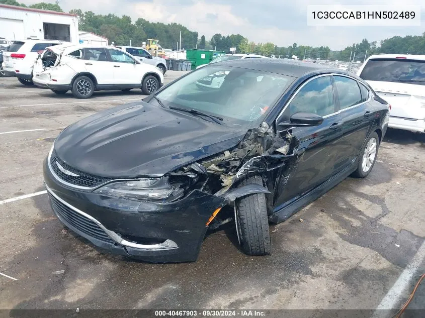 2017 Chrysler 200 Limited Platinum VIN: 1C3CCCAB1HN502489 Lot: 40467903