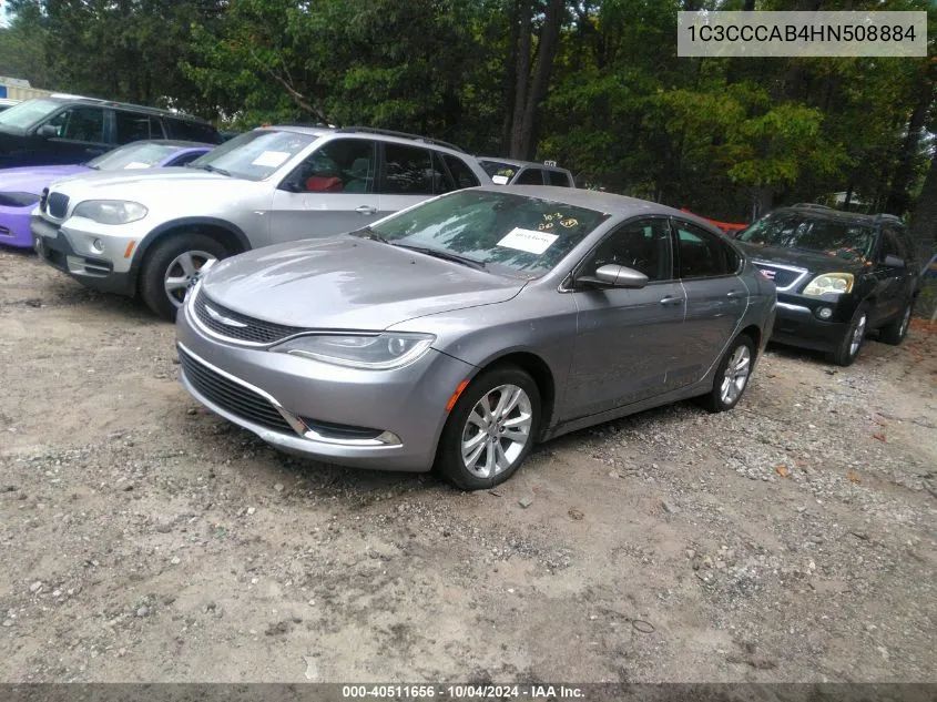 2017 Chrysler 200 Limited Platinum VIN: 1C3CCCAB4HN508884 Lot: 40511656