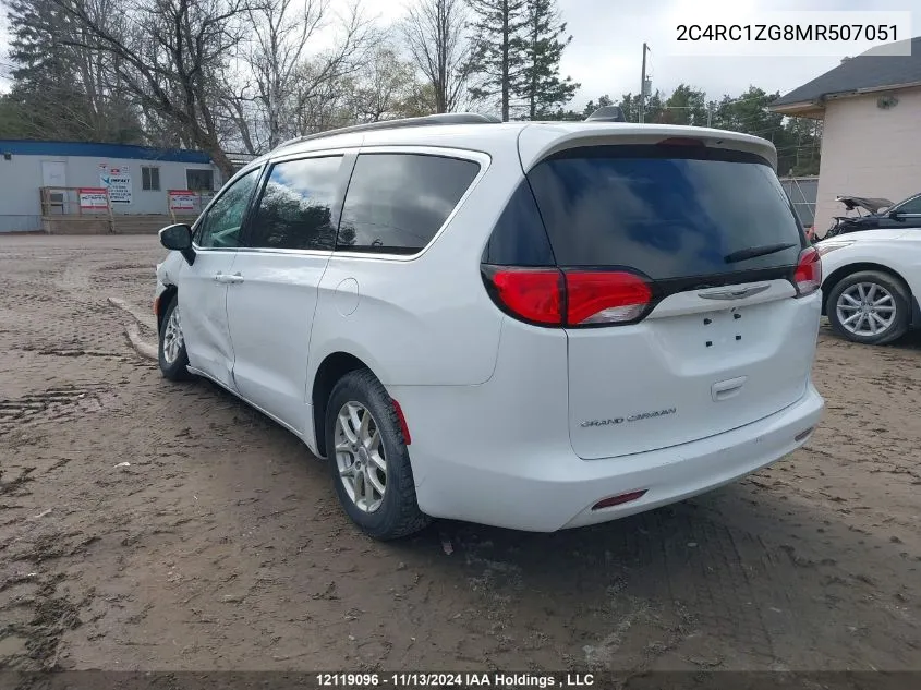 2021 Chrysler Grand Caravan Sxt VIN: 2C4RC1ZG8MR507051 Lot: 12119096