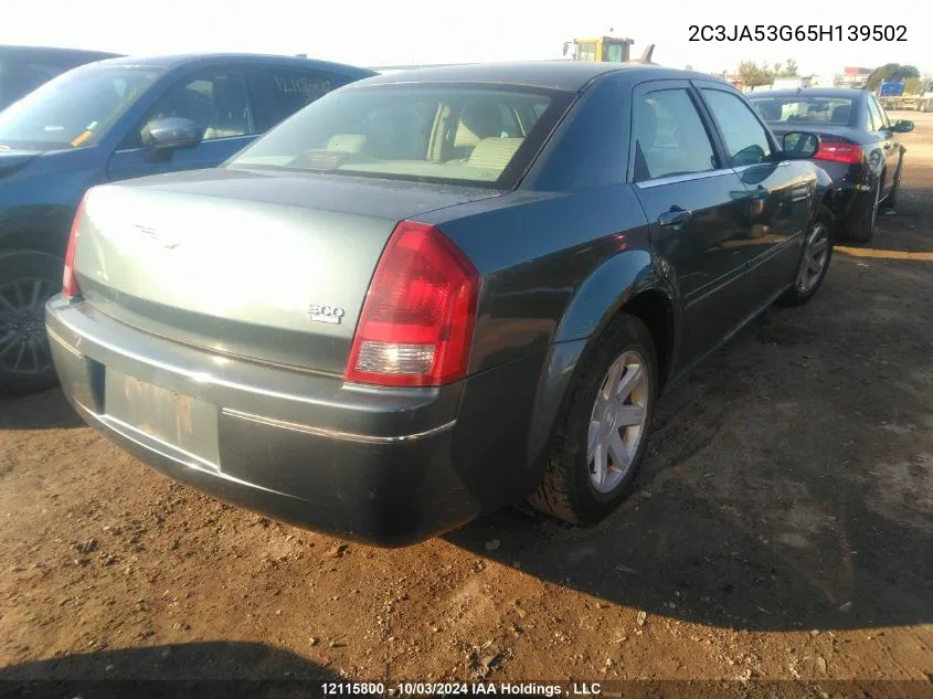 2005 Chrysler 300 VIN: 2C3JA53G65H139502 Lot: 12115800