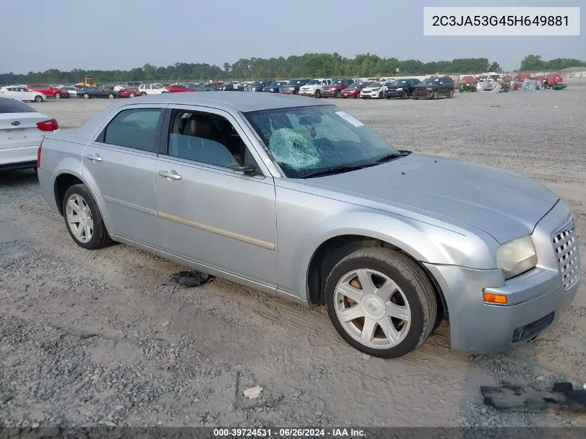 2005 Chrysler 300 Touring VIN: 2C3JA53G45H649881 Lot: 39724531