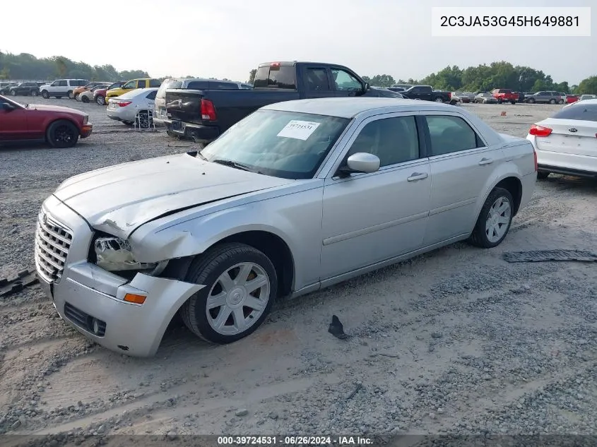 2005 Chrysler 300 Touring VIN: 2C3JA53G45H649881 Lot: 39724531