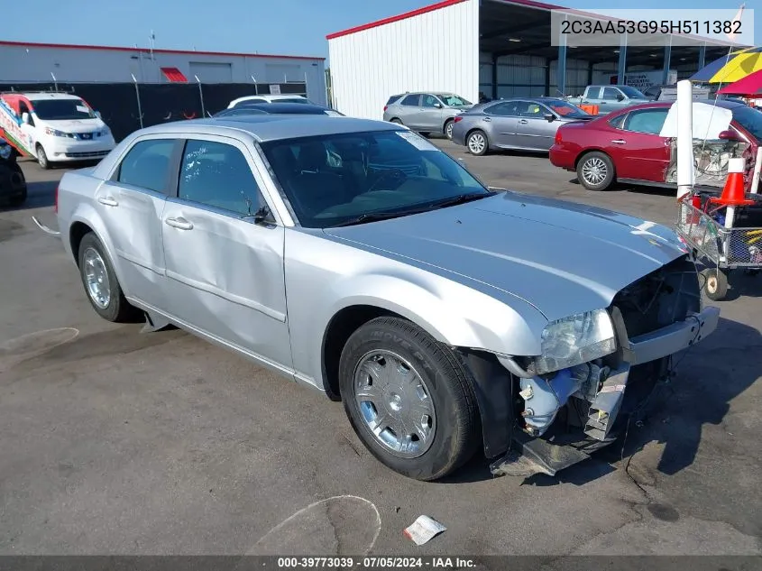 2005 Chrysler 300 Touring VIN: 2C3AA53G95H511382 Lot: 39773039