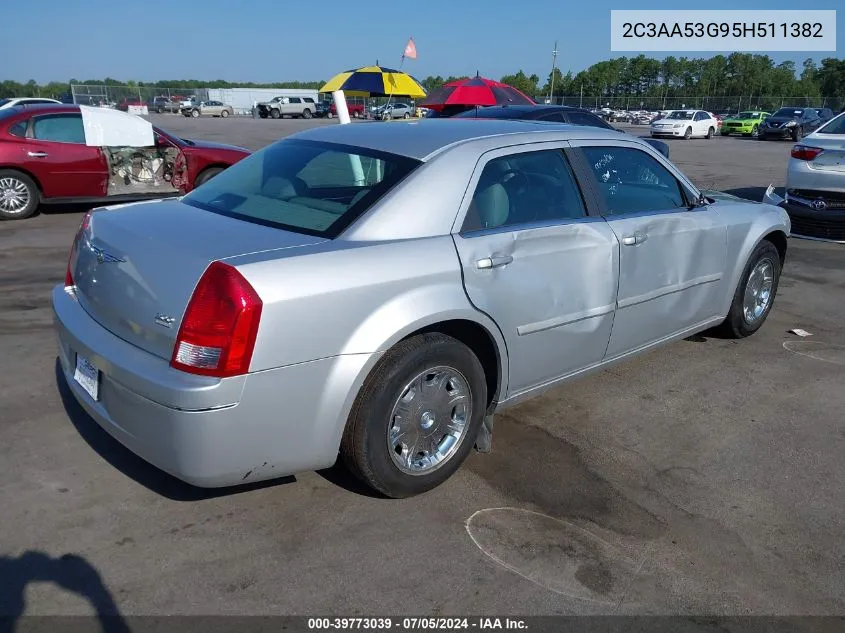 2005 Chrysler 300 Touring VIN: 2C3AA53G95H511382 Lot: 39773039