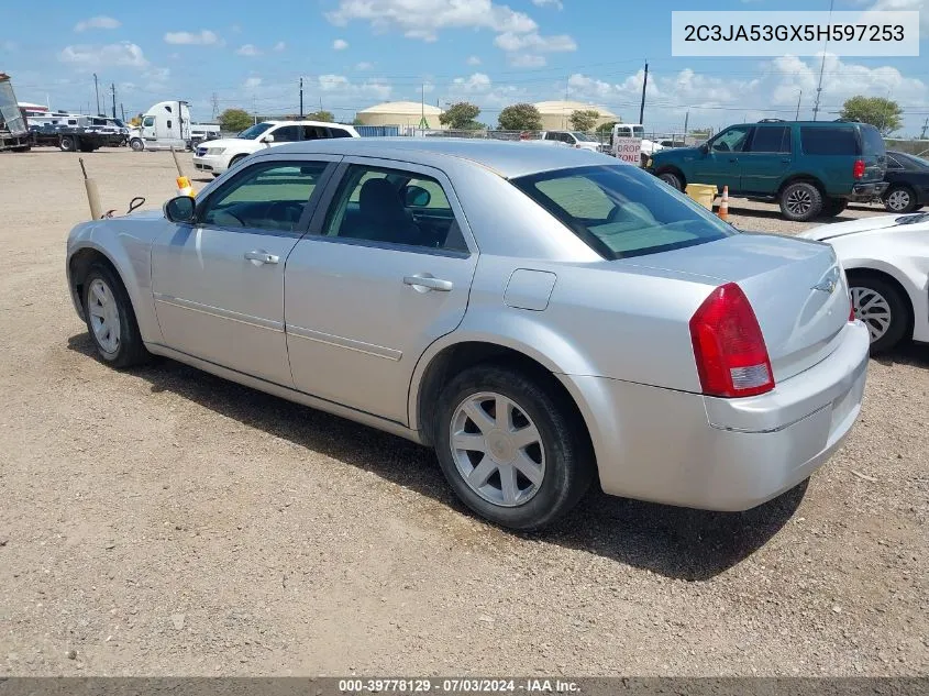 2005 Chrysler 300 Touring VIN: 2C3JA53GX5H597253 Lot: 39778129