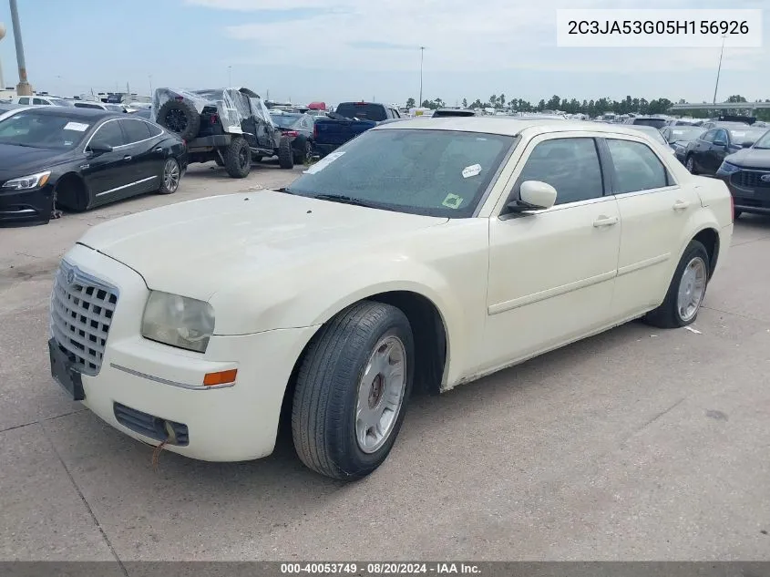 2005 Chrysler 300 Touring VIN: 2C3JA53G05H156926 Lot: 40053749