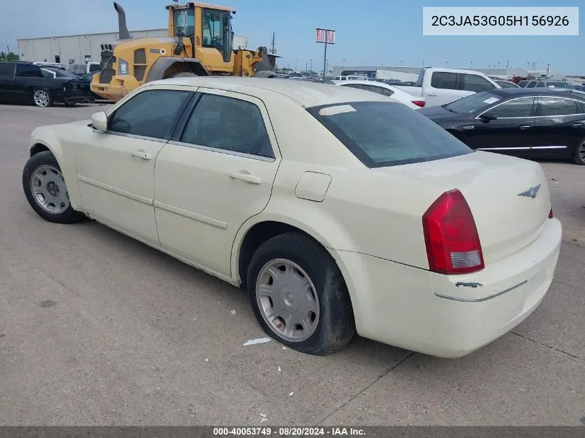 2005 Chrysler 300 Touring VIN: 2C3JA53G05H156926 Lot: 40053749