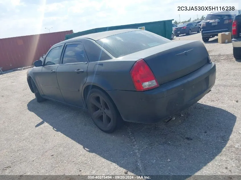 2005 Chrysler 300 Touring VIN: 2C3JA53GX5H116238 Lot: 40375494