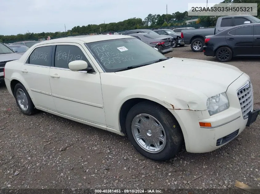 2005 Chrysler 300 Touring VIN: 2C3AA53G35H505321 Lot: 40381453