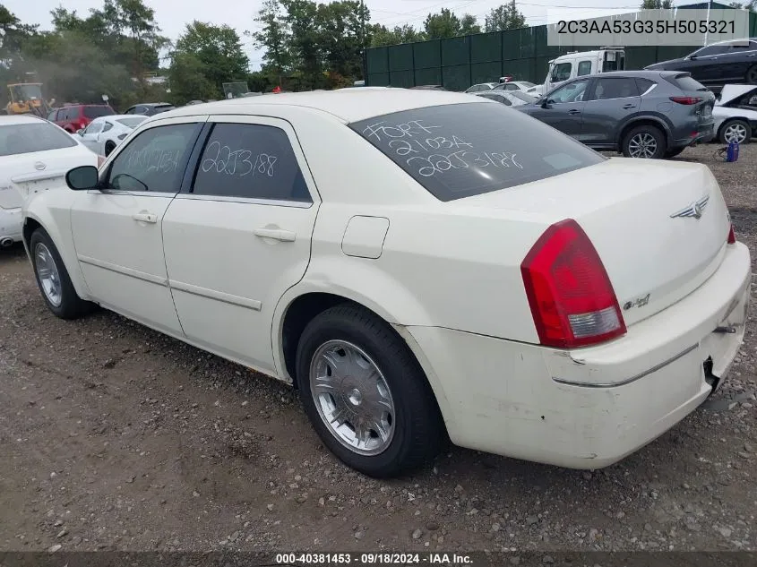 2005 Chrysler 300 Touring VIN: 2C3AA53G35H505321 Lot: 40381453