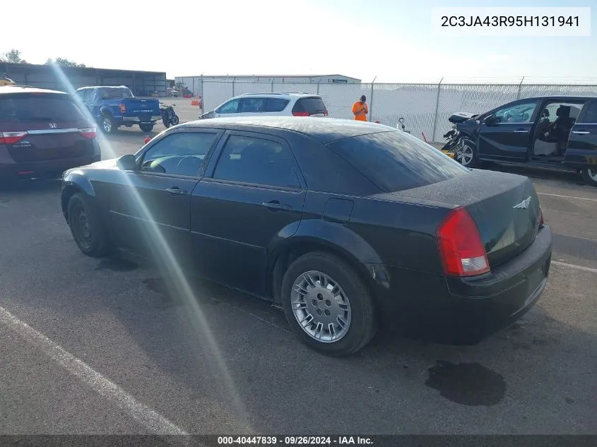 2005 Chrysler 300 VIN: 2C3JA43R95H131941 Lot: 40447839