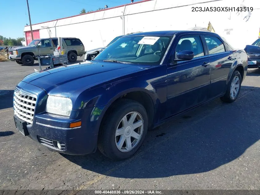 2005 Chrysler 300 Touring VIN: 2C3JA53GX5H143519 Lot: 40448836