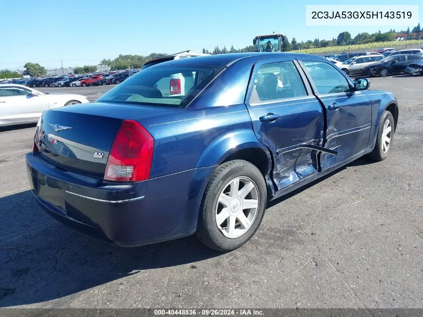 2005 Chrysler 300 Touring VIN: 2C3JA53GX5H143519 Lot: 40448836