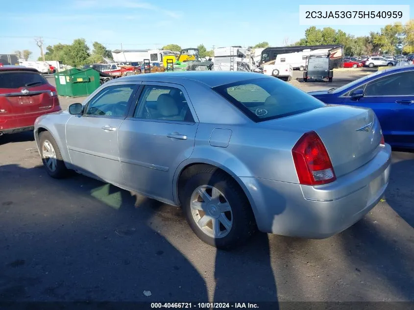 2005 Chrysler 300 Touring VIN: 2C3JA53G75H540959 Lot: 40466721