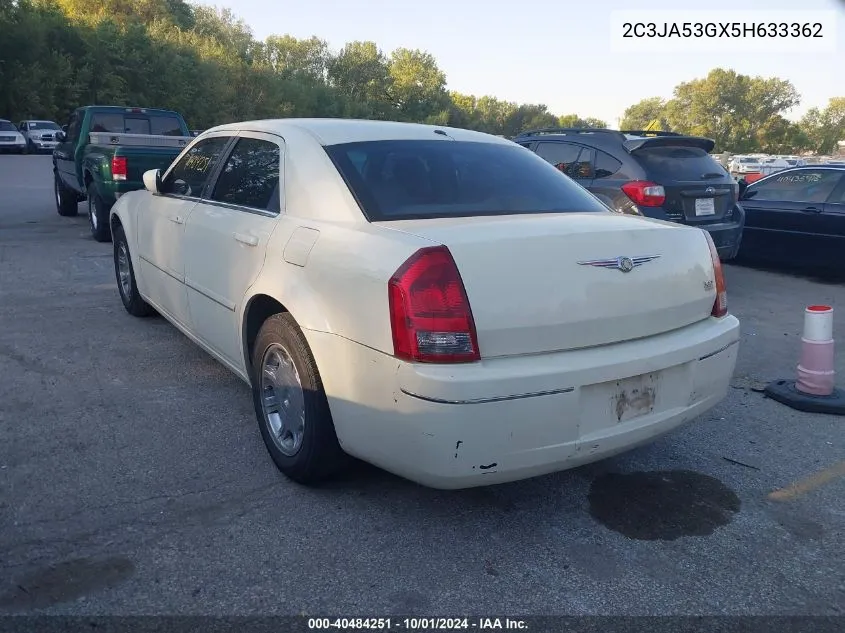 2005 Chrysler 300 Touring VIN: 2C3JA53GX5H633362 Lot: 40484251