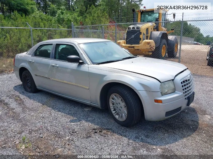 2006 Chrysler 300 VIN: 2C3KA43R36H296728 Lot: 39390420