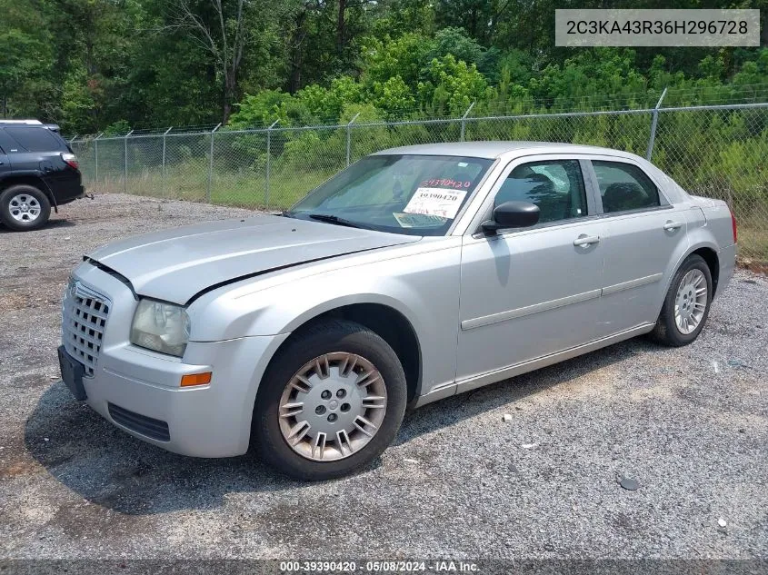 2006 Chrysler 300 VIN: 2C3KA43R36H296728 Lot: 39390420