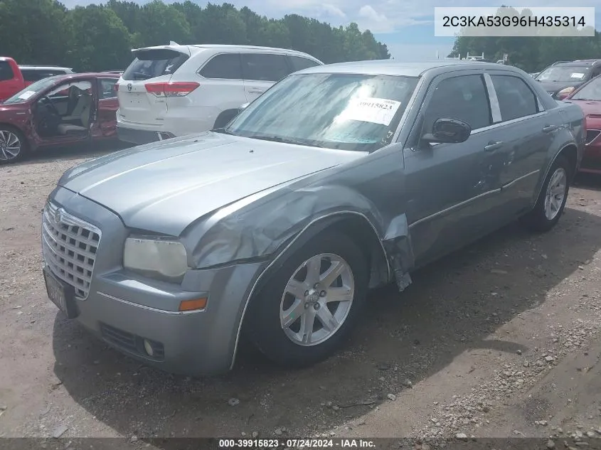 2006 Chrysler 300 Touring VIN: 2C3KA53G96H435314 Lot: 39915823