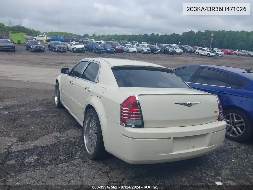 2006 Chrysler 300 VIN: 2C3KA43R36H471026 Lot: 39947562