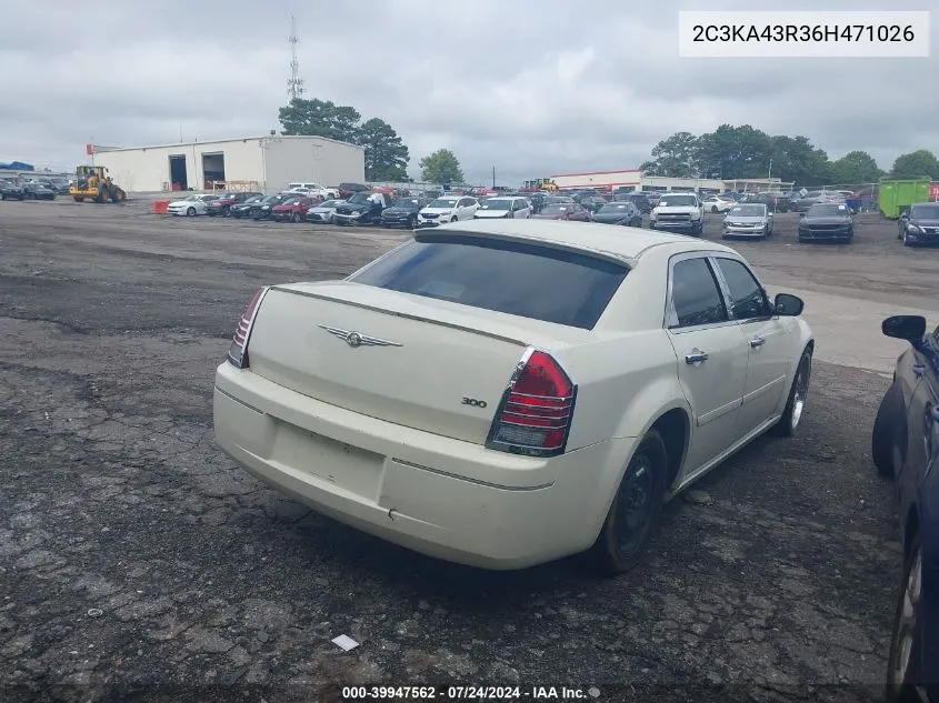 2006 Chrysler 300 VIN: 2C3KA43R36H471026 Lot: 39947562