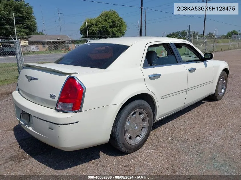 2006 Chrysler 300 Touring VIN: 2C3KA53GX6H128475 Lot: 40062686