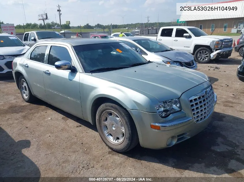 2C3LA53G26H104949 2006 Chrysler 300 Touring