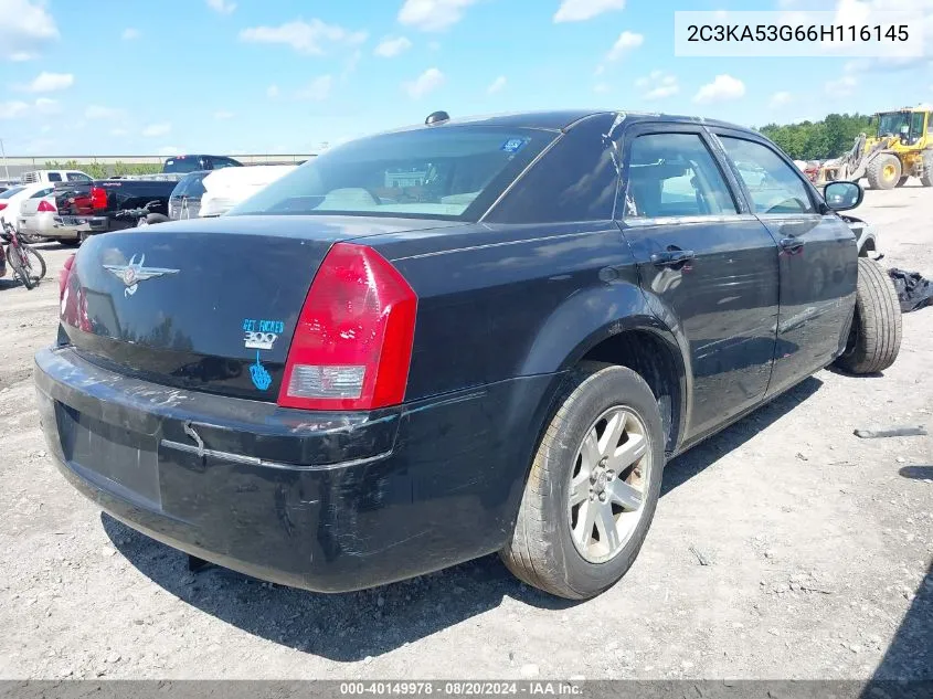 2006 Chrysler 300 Touring VIN: 2C3KA53G66H116145 Lot: 40149978