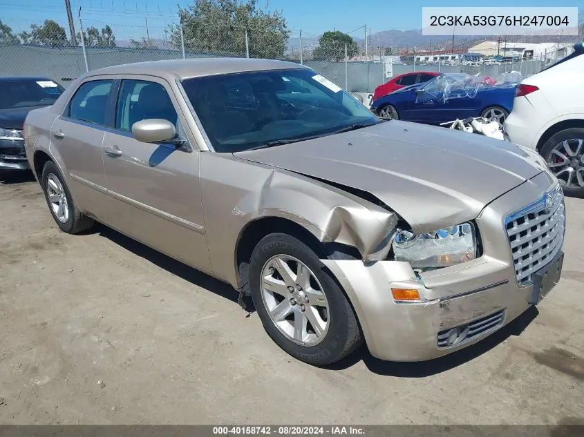 2006 Chrysler 300 Touring VIN: 2C3KA53G76H247004 Lot: 40158742