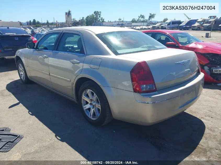 2006 Chrysler 300 Touring VIN: 2C3KA53G76H247004 Lot: 40158742