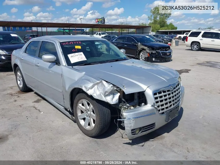 2006 Chrysler 300 Touring VIN: 2C3KA53G26H525212 Lot: 40219798