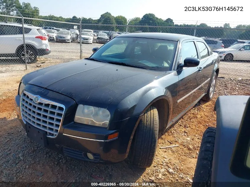 2006 Chrysler 300 Touring VIN: 2C3LK53G76H145672 Lot: 40226965