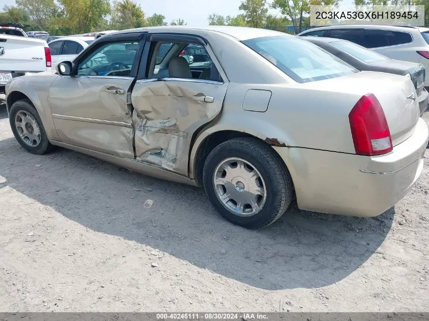 2006 Chrysler 300 Touring VIN: 2C3KA53GX6H189454 Lot: 40245111