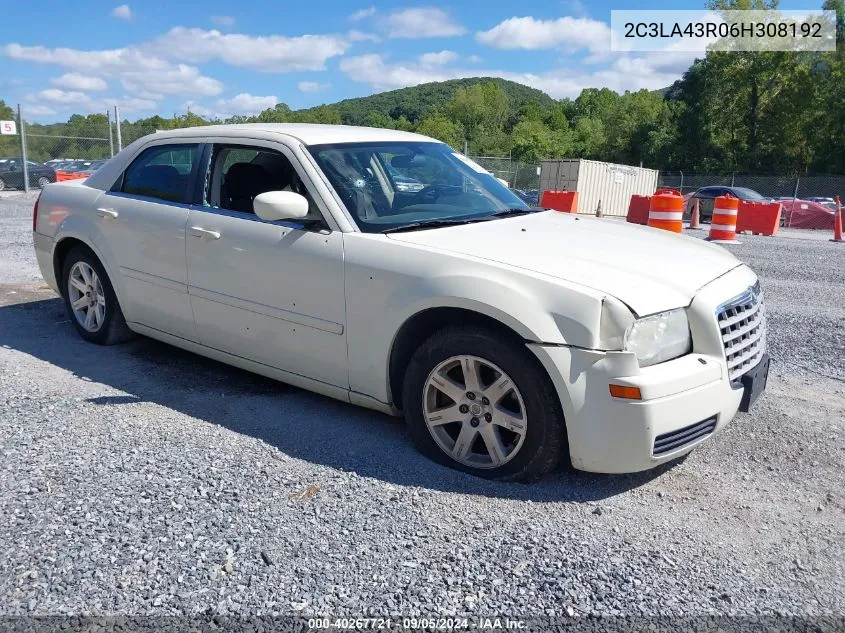 2006 Chrysler 300 VIN: 2C3LA43R06H308192 Lot: 40267721