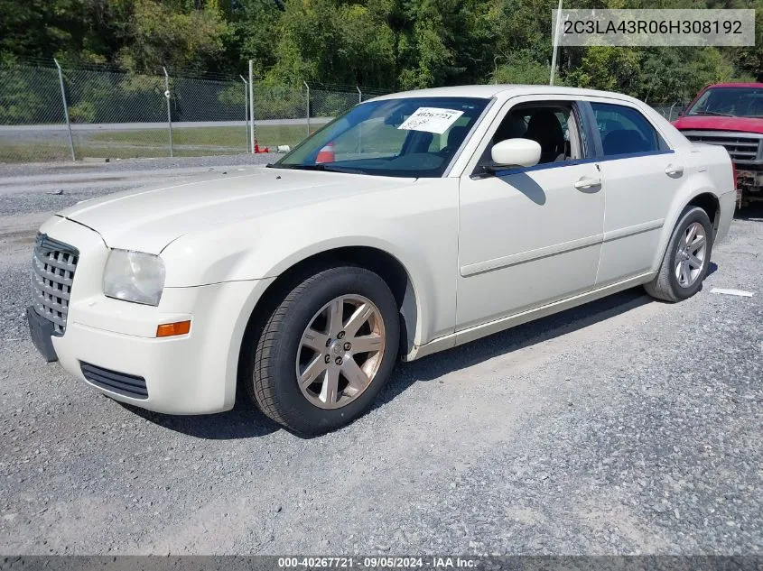 2006 Chrysler 300 VIN: 2C3LA43R06H308192 Lot: 40267721