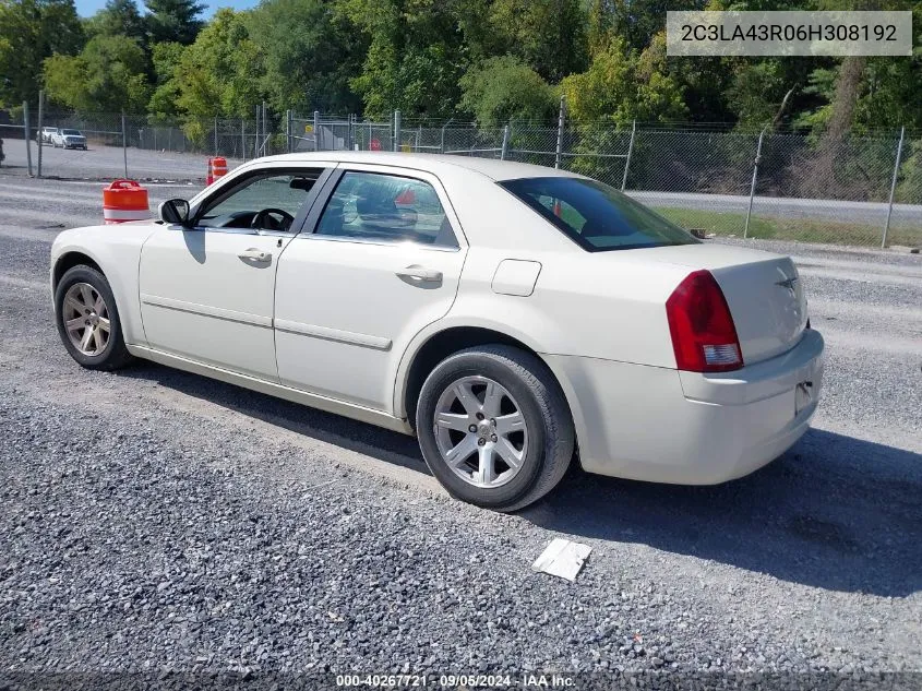 2006 Chrysler 300 VIN: 2C3LA43R06H308192 Lot: 40267721