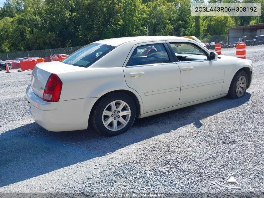 2006 Chrysler 300 VIN: 2C3LA43R06H308192 Lot: 40267721