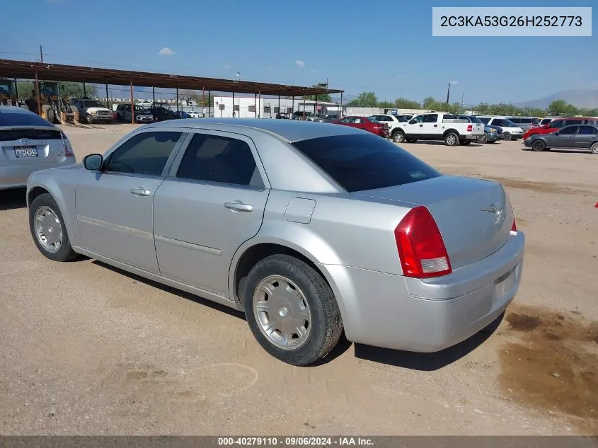 2006 Chrysler 300 Touring VIN: 2C3KA53G26H252773 Lot: 40279110