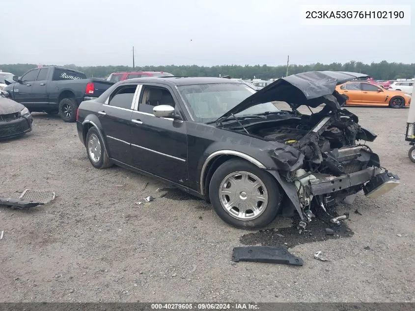 2006 Chrysler 300 Touring VIN: 2C3KA53G76H102190 Lot: 40279605