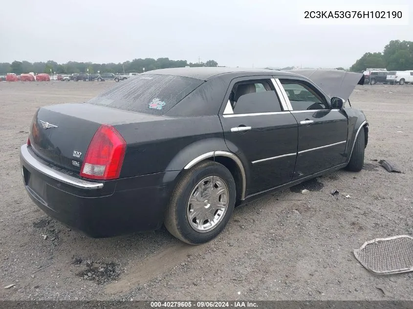 2006 Chrysler 300 Touring VIN: 2C3KA53G76H102190 Lot: 40279605