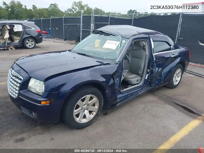 2006 Chrysler 300 Touring VIN: 2C3KA53G76H112380 Lot: 40296720