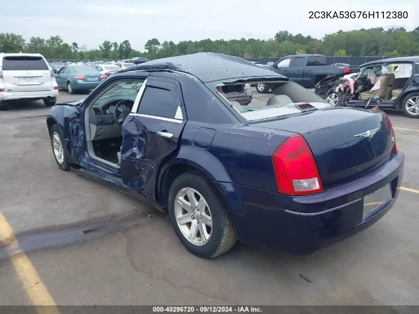 2006 Chrysler 300 Touring VIN: 2C3KA53G76H112380 Lot: 40296720