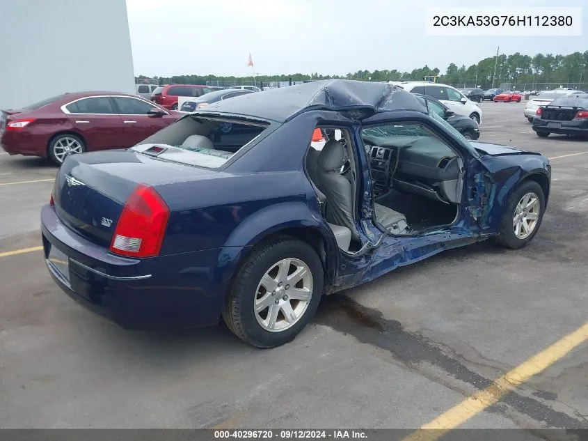 2006 Chrysler 300 Touring VIN: 2C3KA53G76H112380 Lot: 40296720