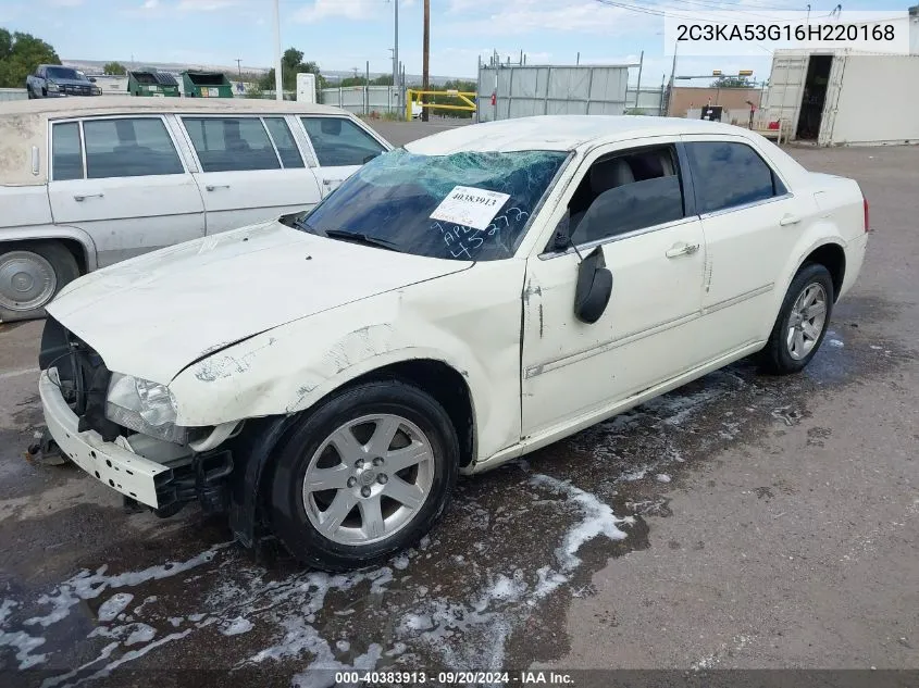 2006 Chrysler 300 Touring VIN: 2C3KA53G16H220168 Lot: 40383913