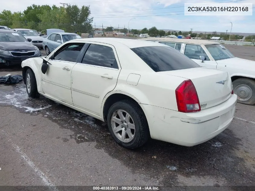 2006 Chrysler 300 Touring VIN: 2C3KA53G16H220168 Lot: 40383913