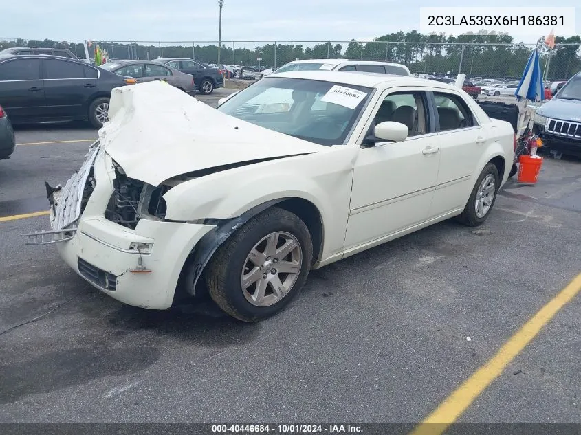 2006 Chrysler 300 Touring VIN: 2C3LA53GX6H186381 Lot: 40446684