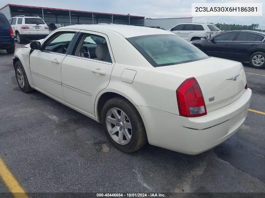 2006 Chrysler 300 Touring VIN: 2C3LA53GX6H186381 Lot: 40446684