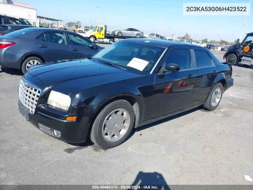 2006 Chrysler 300 Touring VIN: 2C3KA53G06H423522 Lot: 40460375