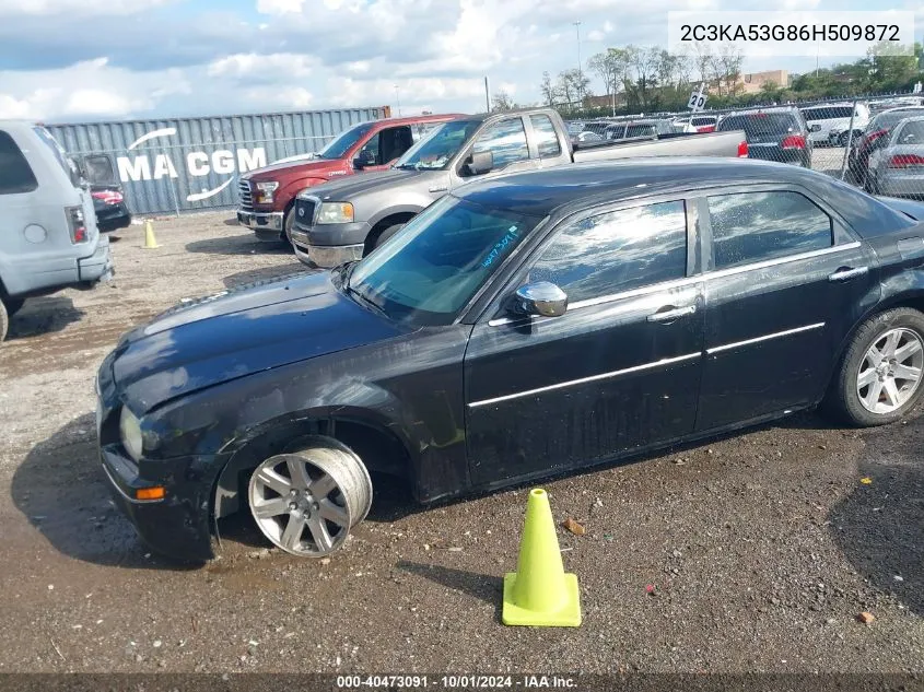 2006 Chrysler 300 Touring VIN: 2C3KA53G86H509872 Lot: 40473091